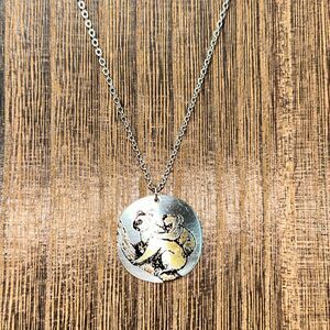 Signed Reed & Barton Damascene Koala Pendant On 18” Necklace
